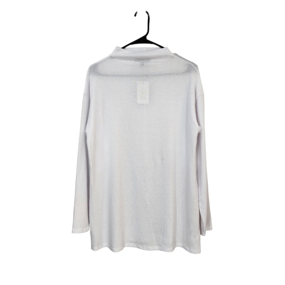 Eloquii Women's Mock Neck Layering Top White - 14/16 - Picture 1 of 6